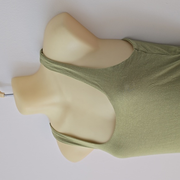Double Zero Green Bodysuit 95% Rayon Size M - Picture 3 of 7